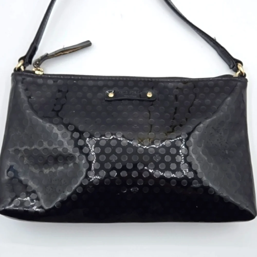 KATE SPADE New York Amy Beale Street Crossbody Bag Black Patten Leather